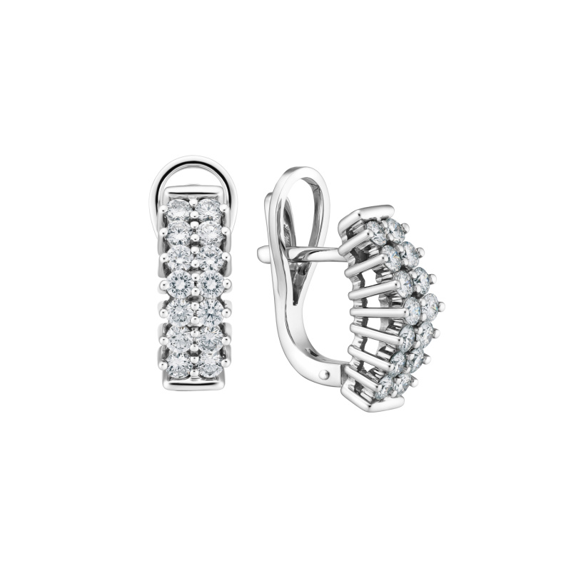 Серьги из белого золота