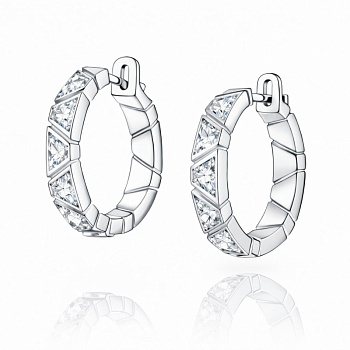 Серьги из белого золота