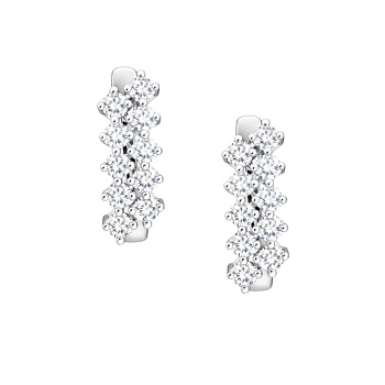 Серьги из белого золота