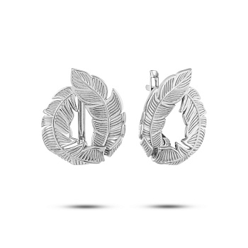 Серьги из белого золота