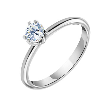 Кольцо DANAYA  из белого золота с бриллиантом 0,29 ct