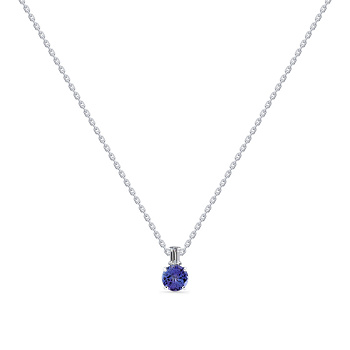 Колье из белого золота с топазом 0,988 ct